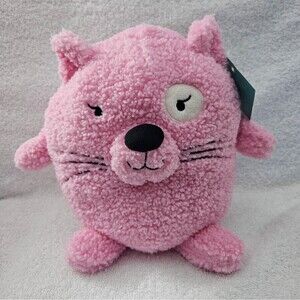 Pillowfort Pink Weighted Cat Plush 1.10 lb Soft Calming Sensory Plush Bedtime